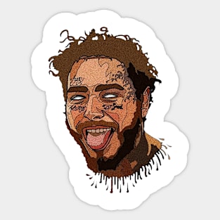 Post Malone Face Sticker